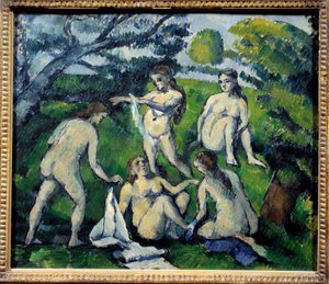 Vijf Baders door Paul Cézanne