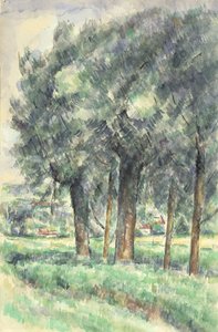 Groep Bomen, 1877-80 door Paul Cézanne
