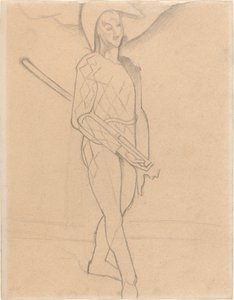 Harlekijn, 1916 door Paul Cézanne