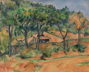 Huis in de Provence door Paul Cézanne