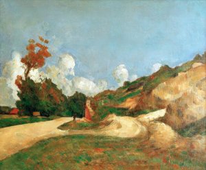 De weg door Paul Cézanne