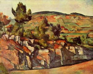 De weg in de Provence door Paul Cézanne