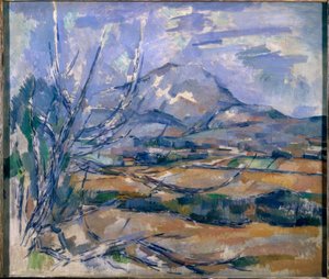 De berg Sainte Victoire door Paul Cézanne