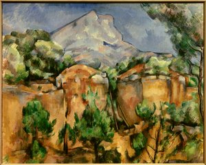 La montagne Sainte Victoire (1897) door Paul Cézanne