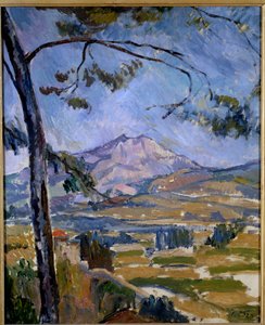 La montagne Sainte Victoire door Paul Cézanne
