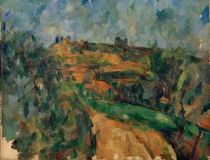 De kronkelende weg bovenaan het pad van Lauves door Paul Cézanne