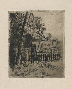Landschap bij Auvers door Paul Cézanne