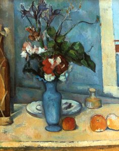 Le Vase Bleu door Paul Cézanne