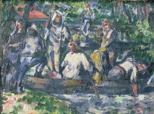 Vertrek op het water, 1879-82 door Paul Cézanne
