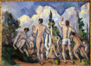 De baders door Paul Cézanne