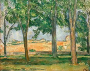 De Marroniers van Jas de Bouffan door Paul Cézanne
