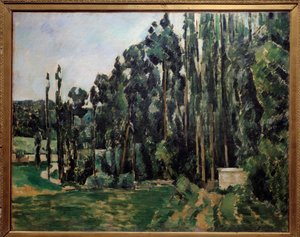 De populieren door Paul Cézanne