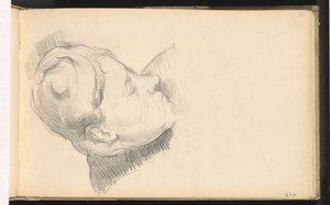 Madame Cézanne met Haar Hoofd Gebogen