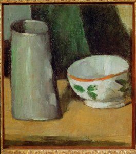 Melkschaal en kan door Paul Cézanne