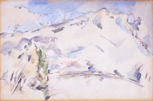 Mont Sainte-Victoire door Paul Cézanne