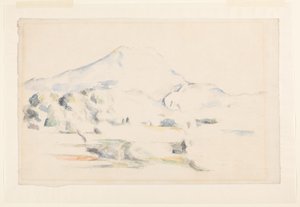 Montagne Saint-Victoire door Paul Cézanne