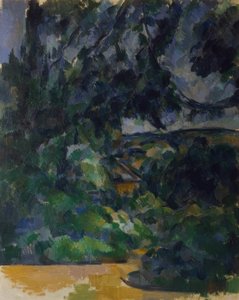 Blauw landschap door Paul Cézanne