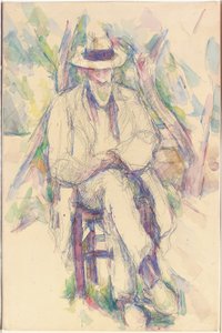 Portret van Vallier, 1904-06 door Paul Cézanne