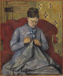 Portret van de vrouw van de kunstenaar door Paul Cézanne