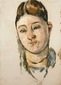 Portret van Madame Cezanne door Paul Cézanne