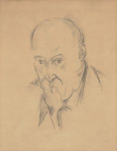 Zelfportret [recto] door Paul Cézanne