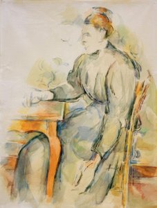 Zittende vrouw (Mme Cézanne)