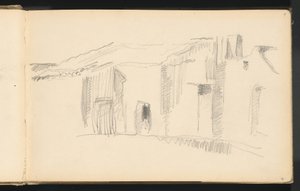 Studie van Huizen door Paul Cézanne