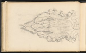 Studie van een decoratief ornament