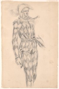 Studie van een Harlekijn door Paul Cézanne