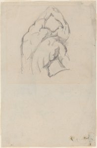Studie van de "Ecorché" (recto) door Paul Cézanne
