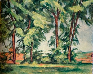 Hoge Bomen bij de Jas de Bouffan, c1883, 1929 door Paul Cézanne