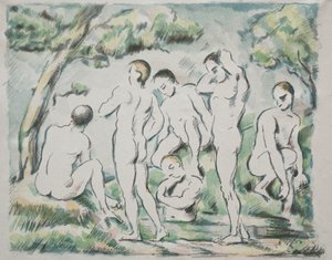 De baders, 1897 door Paul Cézanne