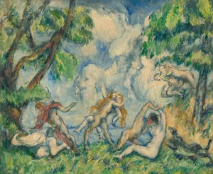 De strijd van de liefde door Paul Cézanne