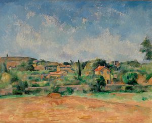 De Bellevue Vlakte / De Rode Aarde door Paul Cézanne