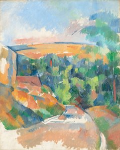 De bocht in de weg, 1900-1906 door Paul Cézanne