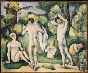 De Vijf Baders, ca. 1880-82 door Paul Cézanne