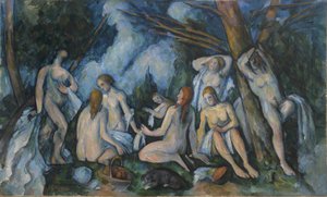 De grote baders door Paul Cézanne