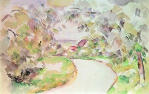 De kronkelende weg door Paul Cézanne