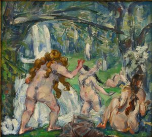 Drie baders door Paul Cézanne
