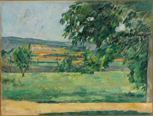 Vue du Jas de Bouffan, 1875-1876 door Paul Cézanne