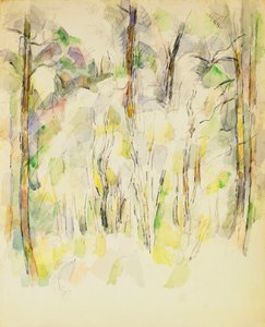 Boslandschap door Paul Cézanne