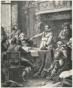 Jean Guiton onder de verdedigers van La Rochelle door Paul Dominique Philippoteaux