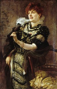 Portret van Daniel Lesueur door Paul Emile Chabas