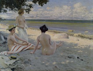 Op het strand