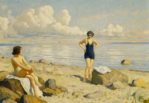 Op het strand door Paul Fischer
