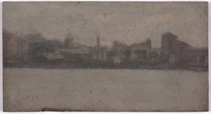 De Theems bij Battersea door Paul Fordyce Maitland
