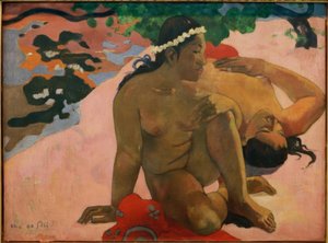 Aha oe feii? door Paul Gauguin