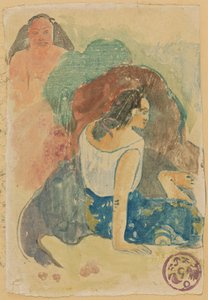 Arearea no Varua Ino (Worte des Teufels) [recto] door Paul Gauguin
