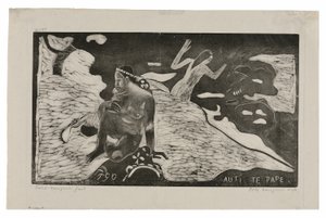 Auti te pape (Vrouwen bij de rivier) uit de Noa Noa Suite door Paul Gauguin