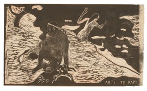 Auti te pape (Vrouwen bij de rivier), uit de Noa Noa Suite door Paul Gauguin